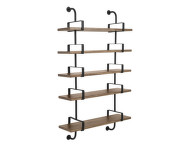 Polica Démon Shelf 2, 95cm, 5 shelves, walnut