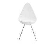 Stolička Drop™, white / chróm