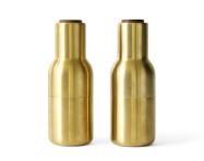 Mlynčeky na soľ a čierne korenie Bottle, set 2ks, brushed brass