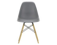 Stolička Eames DSW, granite grey seat / ash base