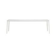 Jedálenský stôl Plate 100x240, marble carrara table top/white base