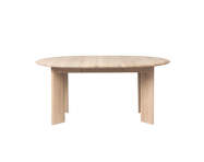 Jedálenský stôl Bevel Extendable Ø117 - 167 cm, white oiled oak