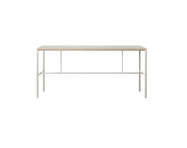 Vysoký stôl Mies H2, light grey/grey linoleum/oak