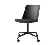 Kancelárska stolička Rely HW22, black/black/Re-Wool 198