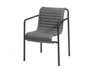 Textilný podsedák Palissade Dining Armchair quilted cushion, anthracite