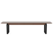 Lavica Nord 200 cm, black oak/oiled walnut