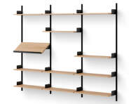 Policová zostava Display Shelf, oak/black