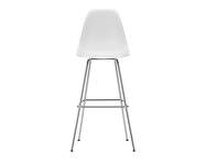 Barová stolička Eames Plastic High, cotton white/chrome