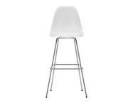 Barová stolička Eames Plastic High, cotton white/chrome