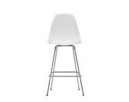 Barová stolička Eames Plastic Low, cotton white/chrome