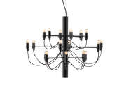 Luster 2097/18 Clear Bulbs, matte black