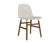 Stolička Form, light grey/walnut