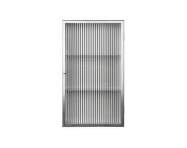 Skrinka Haze Reeded Glass, stainless steel