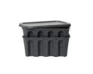 Papierový úložný box Pulp Small, sada 2 ks, charcoal