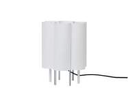 Stolná lampa Boe, silver/natural
