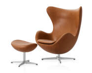Kreslo a podnožka Egg™, Grace leather