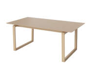 Rozkladací jedálenský stôl Kuma 180x100 cm, white pigmented oiled oak