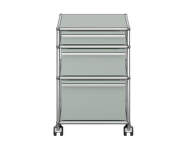 Zásuvkový kontajner na kolieskach USM Haller M63, light grey