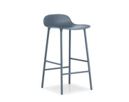 Barová stolička Form 65 cm, blue/steel