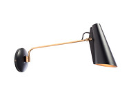 Nástenná lampa Birdy Long, black