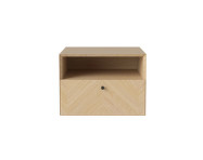 Nástenná skrinka Luxe 1 drawer small, white oiled oak