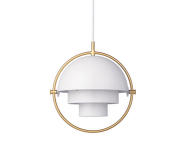 Závesná lampa Multi-Lite Small, white/brass