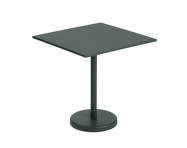 Stolík Linear Steel Café Table 70x70, dark green