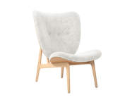 Kreslo Elephant, natural oak / Sheepskin - Off White