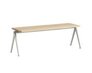 Lavica Pyramid Bench 11 140 cm, beige powder coated steel / matt lacquered solid oak