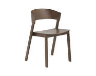 Stolička Cover Side Chair, stained dark brown