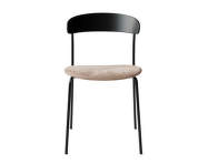 Čalúnená stolička Missing Chair, Royal Nubuck - Almond 30256 / black lacquered oak