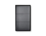 Skrinka Haze Reeded glass, black