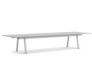 Stôl Boa 420x128x75 cm, metallic grey / grey linoleum