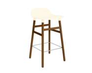 Barová stolička Form 65 cm, cream/walnut