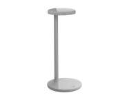 Stolná lampa Oblique, glossy grey