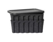 Papierový úložný box Pulp Large, sada 2 ks, charcoal