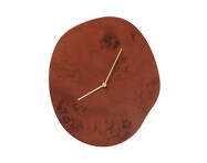 Hodiny Melt, dark stained burl