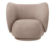 Lounge chair Rico, Bouclé sand