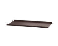 Polica String Metal Shelf Low Edge 58 x 30, dark brown