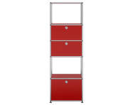 Policová zostava USM Haller M52, ruby red
