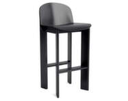 Barová stolička Chisel 35 H75, black lacquered oak