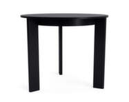 Jedálenský stôl Chisel 20 Round Ø90, black lacquered oak