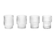 Poháre Ripple set 4ks, clear