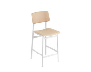 Barová stolička Loft 65 cm, white/oak