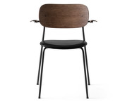 Stolička Co Chair s podpierkami rúk dark oak, Dakar 0842