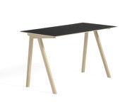Stôl Copenhague CPH 90, lacquered solid oak/black linoleum