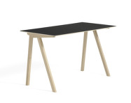 Stôl Copenhague CPH 90, water-based lacquered oak/black linoleum