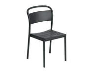 Stolička Linear Steel Side Chair, black