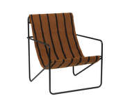 Kreslo Desert Lounge Chair, black/stripes