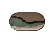 Podnos Glass Tray Oblong M, Graphite Wabi Sabi